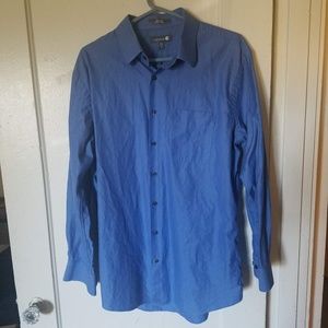 Nordstrom Blue Cotton Men's Dress Shirt
